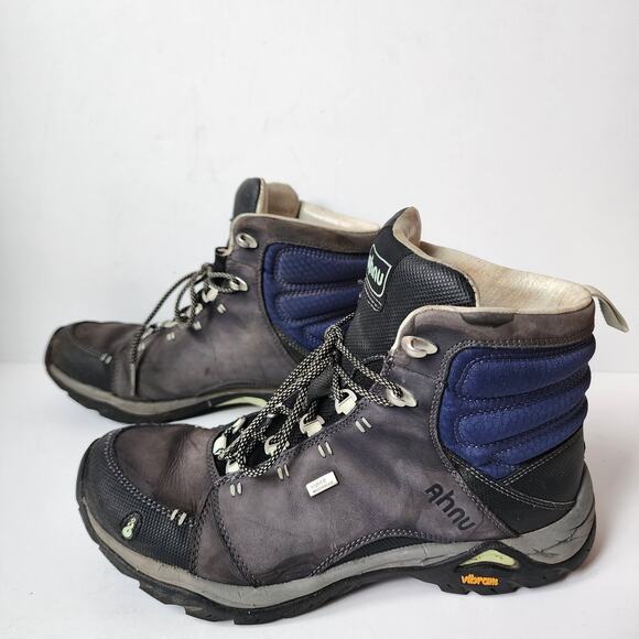 Ahnu Montara Boot Midnight Blue Womens Size 8.5 Hiking Vibram Soles Waterproof - Picture 3 of 11